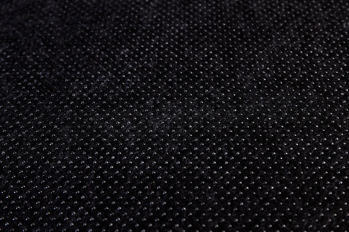 Close-up of black textured fabric